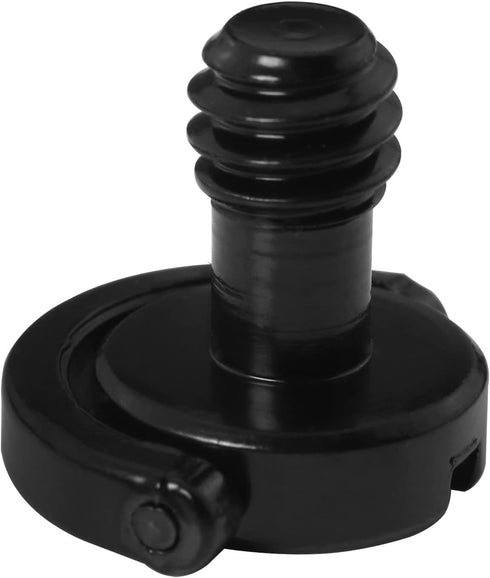 LUORNG 2PCS 1/4inch Tripod Screw, 1/4"-20 Stainless Steel D Shaft D-Ring for Camera Tripod, Monopod, Quick Release Plate