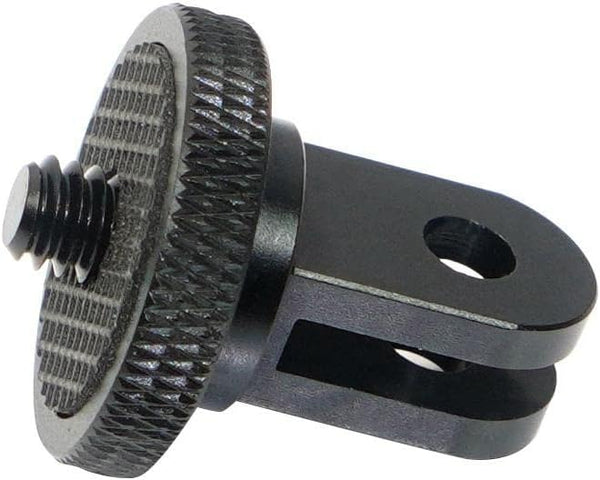 Mini Tripod Mount Adapter, Aluminum Alloy CNC 1/4 Screw Head for GoPro Hero 8 7 6 5, DJI, Sony, EKEN Camera Accessories