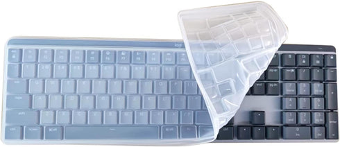 Silicone Keyboard Skin for Logitech MX Mechanical Wireless Full Size Keyboard, Clear (Not for Mini/Keys Advanced/Craft)