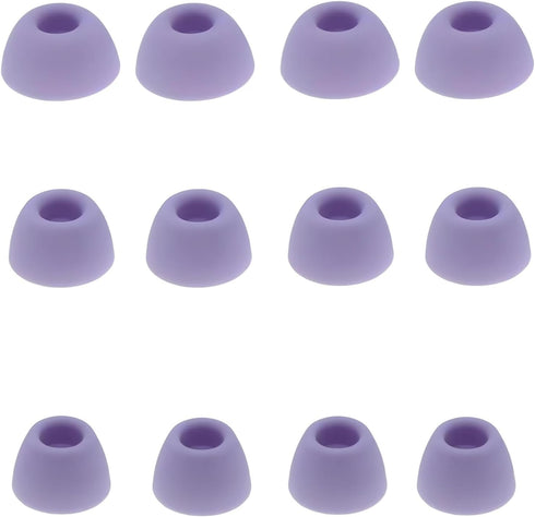 Purple Earbud Tips, 6 Pairs S/M/L Silicone Replacement Covers Compatible with Samsung Galaxy Buds 2 Pro Headphones