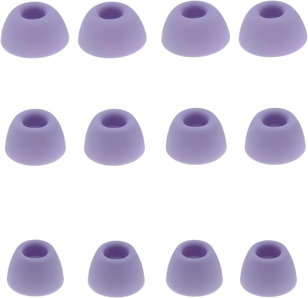 Purple Earbud Tips, 6 Pairs S/M/L Silicone Replacement Covers Compatible with Samsung Galaxy Buds 2 Pro Headphones