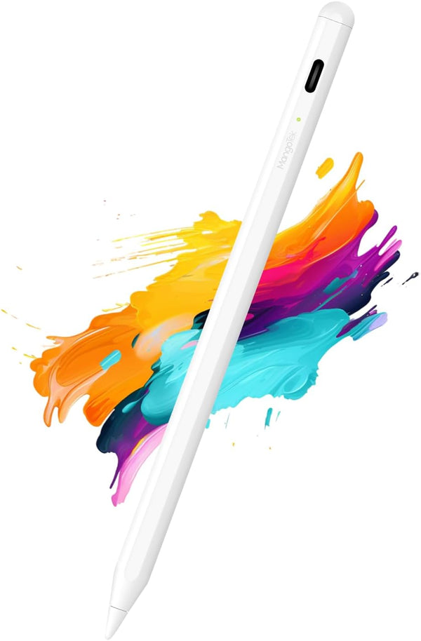 Mangotek Active Pencil Stylus Pen for iPad, Palm Rejection, Low Latency, Tilt Sensitivity, Compatible with 2018-2023