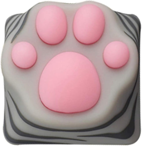 SYA ZOMOPLUS Cute Cat Paw Keycap, Squishy Paw Custom Keycap for Mechanical Keyboard, Suitable for Cherry MX/Gateron
