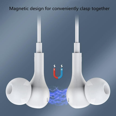 Earbuds Noise Cancelling Wired Magnetic Earphone Headphones for Samsung Galaxy A13 A23 A03S A02S A12 A22 A32 A42 A52