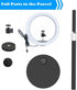 AceTaken Stand,10 Inch C920 C922 C930e C925e C615 501 301 101 4K C270 C310 Magnetic Webcam Light with Ring Light