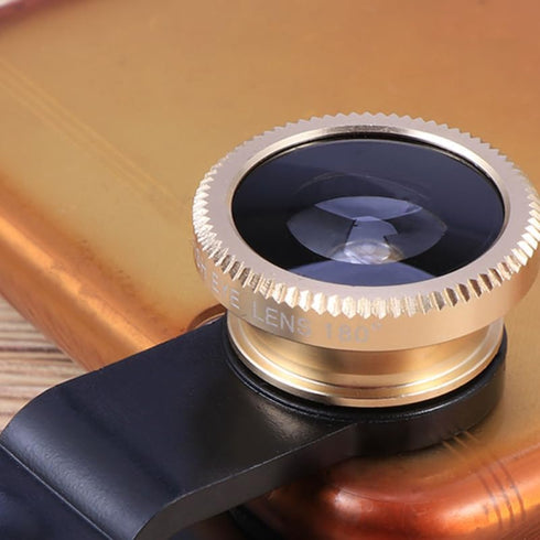 ibasenice 3 1 in Phone Camera Lens Kit Clip-on Wide Angle Macro Fisheye Lens for Smartphones Compatible with iPhone