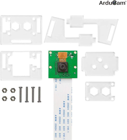 Arducam 5MP 1080P 5, 4, 3/3B+ for Raspberry Pi Camera Module with Case, for Raspberry Pi and More