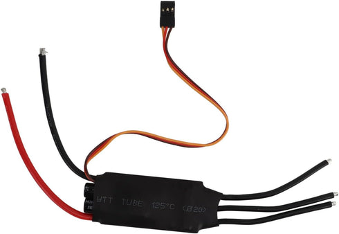 Generic 60A 5V 3A Bidirectional Brushless ESC, Full Power Testing, Responsive Handling for RC Car, Boat, Ship with BEC