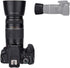 JJC Camera Lens Hood Shade for Canon EF 75-300mm f/4-5.6 III USM & EF-S 55-250mm f/4-5.6 IS II - Replaces Canon ET-60