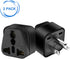(2pack) NEMA 6-20P Plug Adapter,American US NEMA 6-20P Electrical Plug Adapter,US 3 pin Plug to Universal 3 Holes Socket Power Converter for NEMA 5-15P/5-20R/6-15P/6-20P/ EU/AU/US/UK (Black)