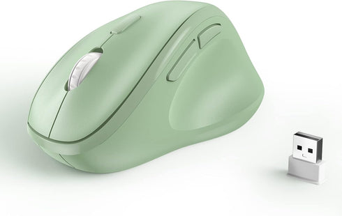 Ergonomic Wireless Mouse with USB Receiver - for PC Computer, Laptop and Desktop, Ergo Vertical Mouse with Silent