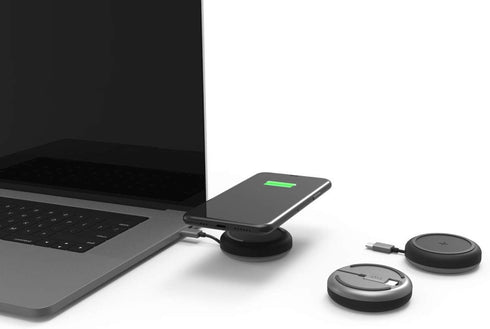 TYLT Medallion Portable QI Wireless Charging Pad, Fast Charger QI Certified 10W Max for Devices