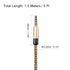 MECCANIXITY Aux Cable 3.5mm Male to Male, 5Ft Nylon Braided Hi-Fi Stereo Sound Cord for Earphones, Speakers