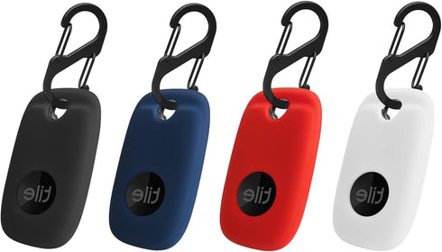 4PCS Case for Tile Pro 2022 - Soft Silicone Skin Cover, Shock-Absorbing Protective Case with Carabiner