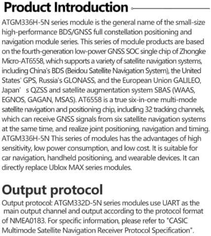 Teyleten Robot ATGM336H GPS+BDS Dual-Mode Module, Flight Control Satellite Positioning Navigator Replacement NEO-M8N