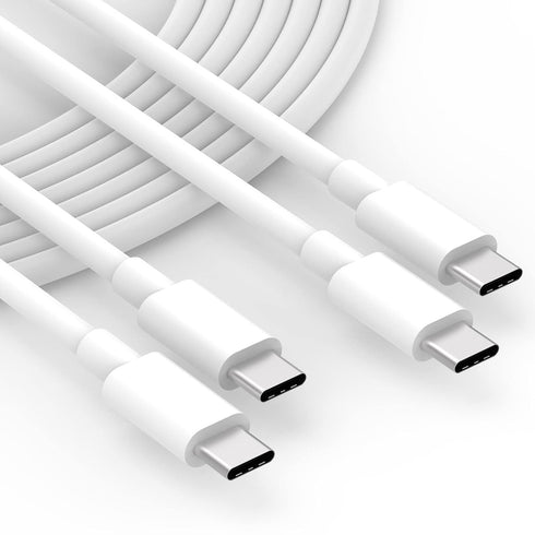 2 Pack 10ft 100W USB C to USB C Cable for MacBook Pro, iPad Pro, iPhone 15 Pro Max Plus, Samsung Galaxy, Super Fast