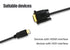 UIGOCLE 1080P@60Hz (6FT), Replacement HDMI to VGA Cable, Computer HDMI to VGA Monitor Cable Video Cable (Public