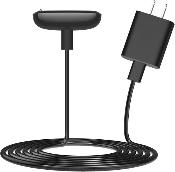 Replacement Watch Charger for Fitbit Charge 6/5, Luxe Charger Cable, Charging Dock with 5v1a Adapter (Black)