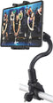 Tablet Holder Spin Bike Mount for 4-13" iPad Phone, 360° Gooseneck Stand for Treadmill and Exercise Bicycle