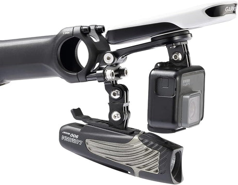 Out Front Mount Compatible with Garmin Edge, Wahoo Elemnt, Bryton, Stages, Adjustable Combo Mount