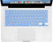 XSKN Hebrew Language Blue Color Silicone Keyboard Skin Cover for 2015 and Earlier MacBook