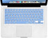 XSKN Hebrew Language Blue Color Silicone Keyboard Skin Cover for 2015 and Earlier MacBook