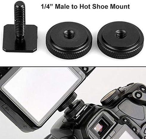 26PCS Camera Screws Mount Set - 1/4 Inch and 3/8 Inch Threaded Converter Screws for DSLR