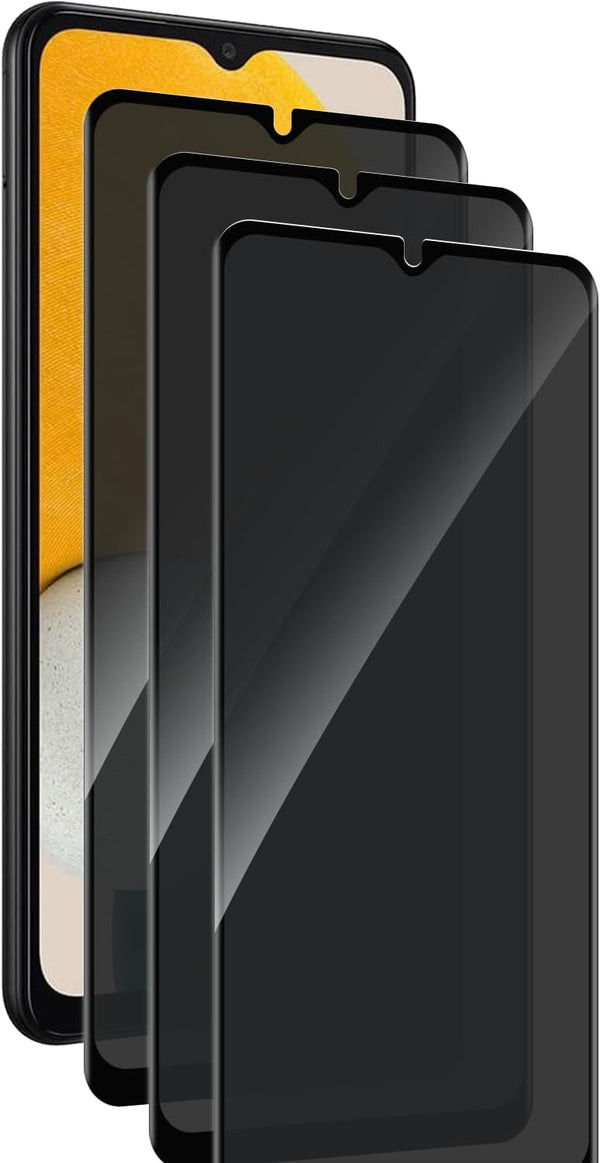 3 Pack Anti-Spy Tempered Glass Privacy Screen Protector for Samsung Galaxy A12/A13/A32 5G/A03S/A02S/A04E/A04S, Full