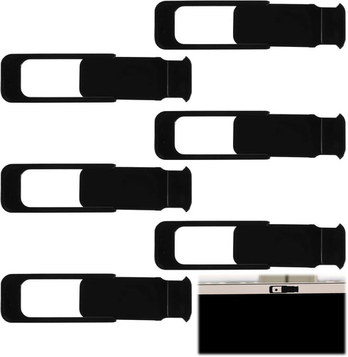 Jxiwfvl 6 Pcs Laptop Camera Cover Slide, Privacy Protection Webcam Cover Slide Black