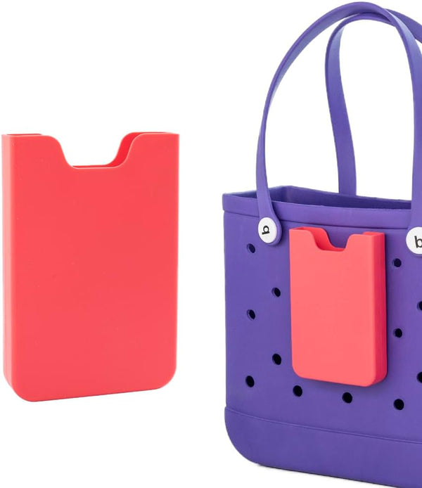 Bogg Bag Phone Holder, Waterproof Silicone Case Holder Compatible with All Bogg Bags, Sturdy Accessories for Beach Tote