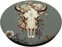 Skull Bull Western Boho Floral Cowgirl Rural for Girl Women PopSockets Standard PopGrip