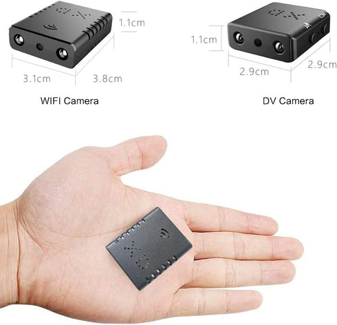 Smallest Spy WiFi IP Camera, Wireless Remote Camera, HD1080P Security Camera, Nanny Cam with Upgraded Night Vision, AI