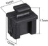 uxcell 10pcs SFP Silicone Protectors Cap - Anti Dust Port Cover, Black (14mm x 12mm x 17mm)