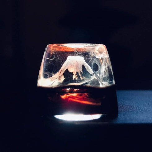 Mechanical Keyboard Keycap - Transparent Fog Style Mountain Keycap for MX Mechanical Keyboard - Unique Gifts