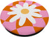 Cute Pink Orange Checker Daisy Flower Pattern PopSockets Standard PopGrip