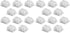 20 pcs Keycaps Replacement DIY Crystal Not Transparent Profile Blank Backlit Accessory for Mechanical Professional