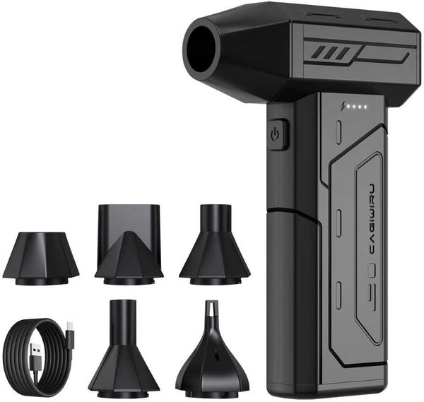 CAGIWIRU Compressed Air Duster,130000RPM Super Power Cordless Air Duster,Rechargeable Brushless Blower,3 Gear Adjustable