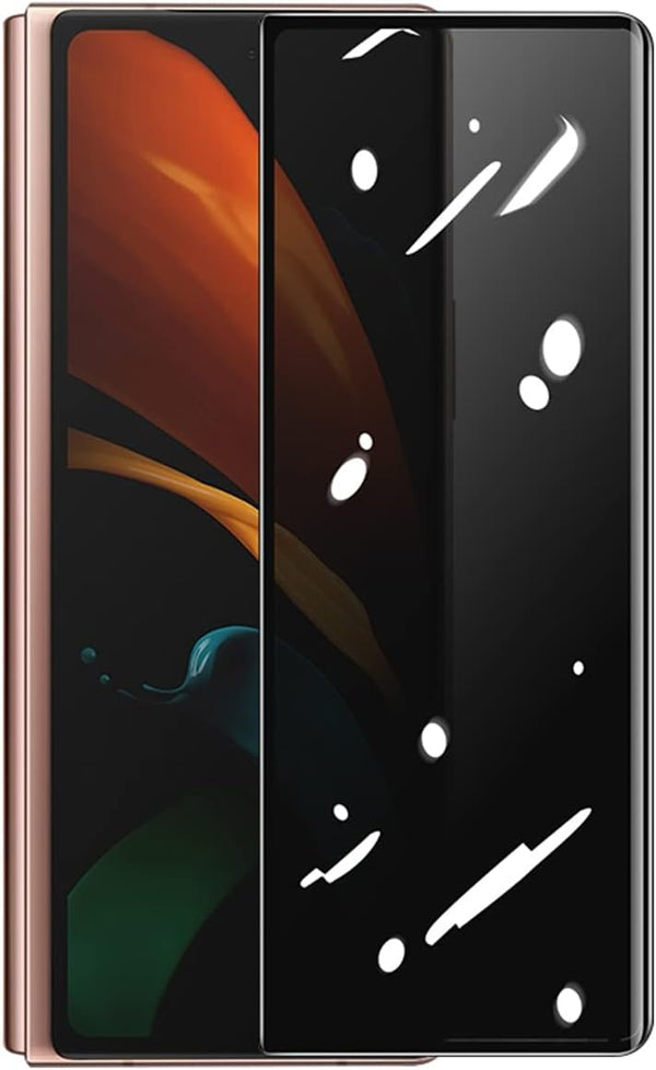 2 Pack Privacy Tempered Glass for Samsung Galaxy Z Fold 2, Anti-peep Scratch Resistant Screen Protector Suit for Z Fold