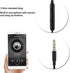 in-Ear Headphones, 3.5mm Anti-Radiation Air Acoustic Tube Earpiece Earphone with Microphone for Mobile Phone, Tablet,