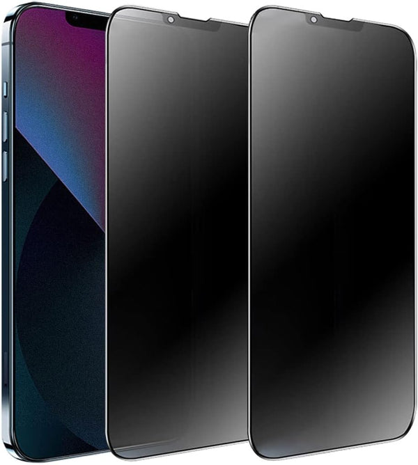 2 Pack Matte Privacy Screen Protector for iPhone 13/14/13 Pro, Anti-Glare Anti-Spy Tempered Glass Film 6.1 inch, Full
