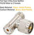 PL259 T Connector Adapter Male to Female, UHF 1 Male to 2 Female, SO239 Male to SO239 Female Tee Coaxial Cable Splitter for Ham Radio CB Antenna