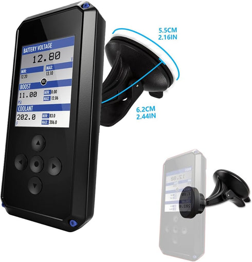 Enhanced Strong Car Windshield Suction Cup Mount with N60 Magnetic Cradle Holder for Bully Dog BDX/SCT BDX Programmer
