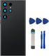Galaxy Black S23 Ultra Back Glass Replacement for Samsung Galaxy S23 Ultra 5G, Back Glass Cover with Pre-Installed
