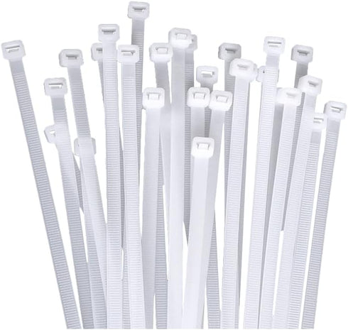 Generic 100 pieces of nylon zip ties, double-sided toothed, with a tensile strength