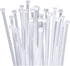 Generic 100 pieces of nylon zip ties, double-sided toothed, with a tensile strength