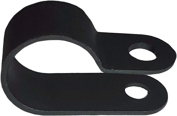 1/4" Electriduct Heavy Duty Nylon Cable Clamps - 10pcs Mounting Wire Clips, Black
