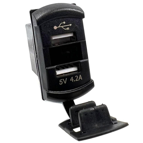 KIRO&SEEU 4.2A Dual USB Power Charger, Waterproof Quick Charge Socket for Cars, Boats, Trucks, RVs
