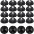 20 PCS Black Acrylic Adhesive Charger Cord Holder, Wire Organizer for Desk, Wall, Car, Nightstand, Office Management