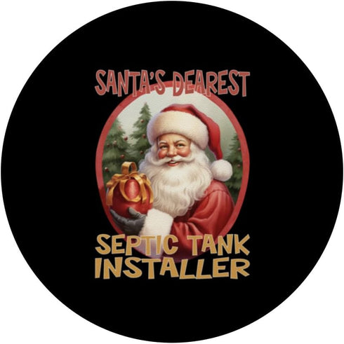 PopSockets Standard PopGrip - Septic Tank Installer Christmas Holiday Love Xmas