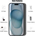 (3+3) For iPhone 15 Plus (6.7") (3 Pack) Anti Spy Private Tempered Glass Film Privacy Screen Protector and (3 Pack)